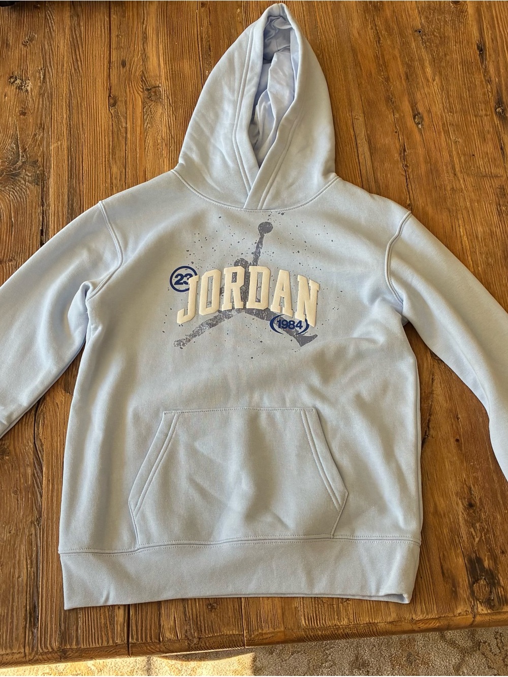 Jordan kid’s Light Blue Pullover Hoodie Sweatshirt